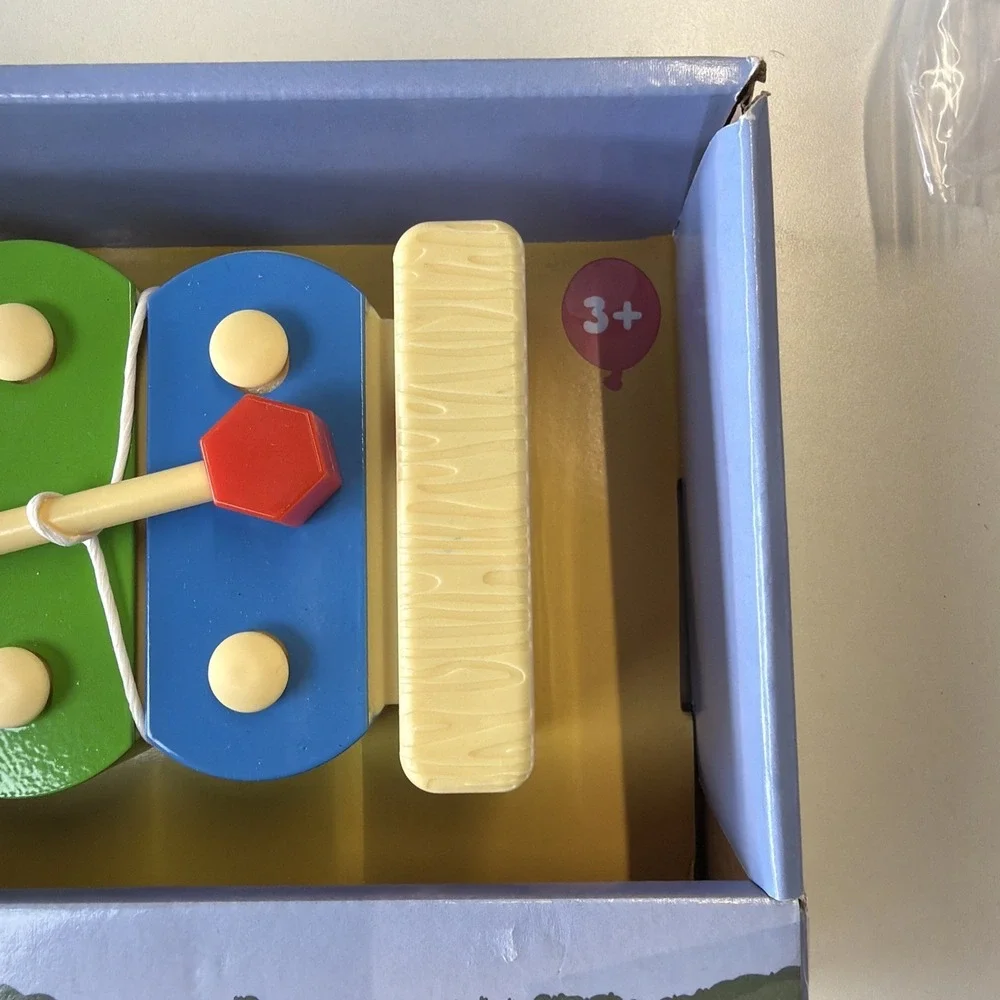 Bluey Magic Xylophone - Musical Toy for Kids with Child-Safe 4 Keys & Mallet